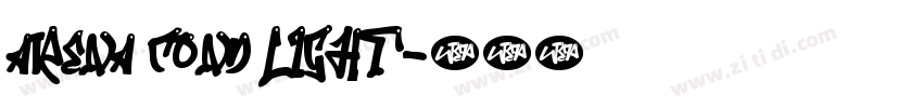 Arena Cond Light字体转换